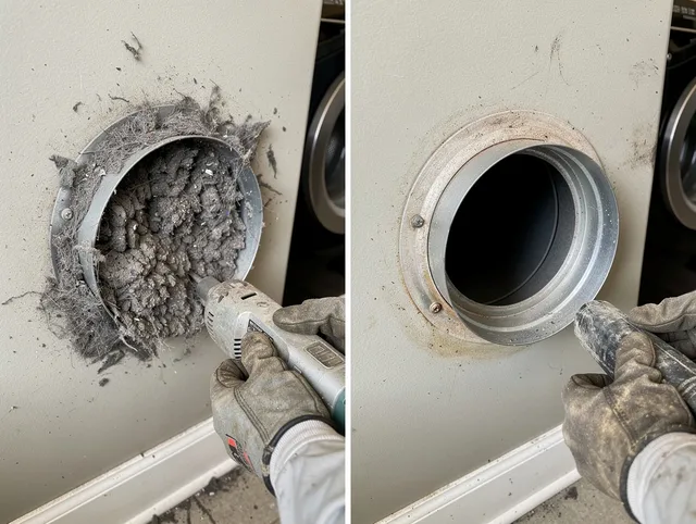 Professional clogged vent cleaning by Charlotte Dryer Vent Cleaning in Charlotte