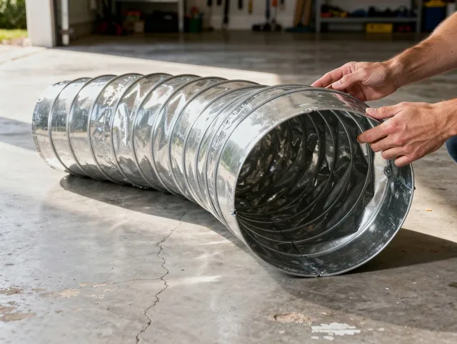 Charlotte Dryer Vent Cleaning specialist using advanced equipment for thorough duct cleaning in Charlotte