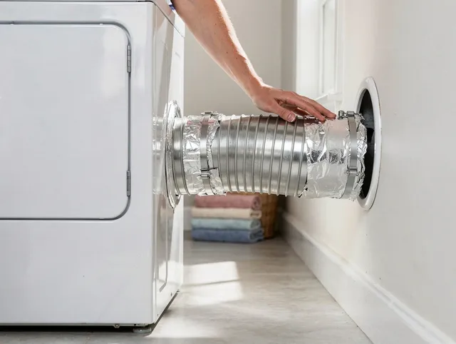 Professional dryer vent hose installation by Charlotte Dryer Vent Cleaning in Charlotte