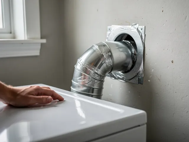 Charlotte Dryer Vent Cleaning expert performing professional dryer vent repair and installation in Charlotte