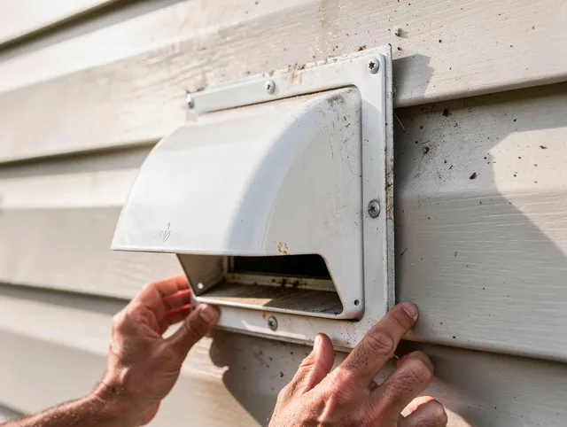 Charlotte Dryer Vent Cleaning technician delivering thorough residential dryer vent cleaning service in Charlotte